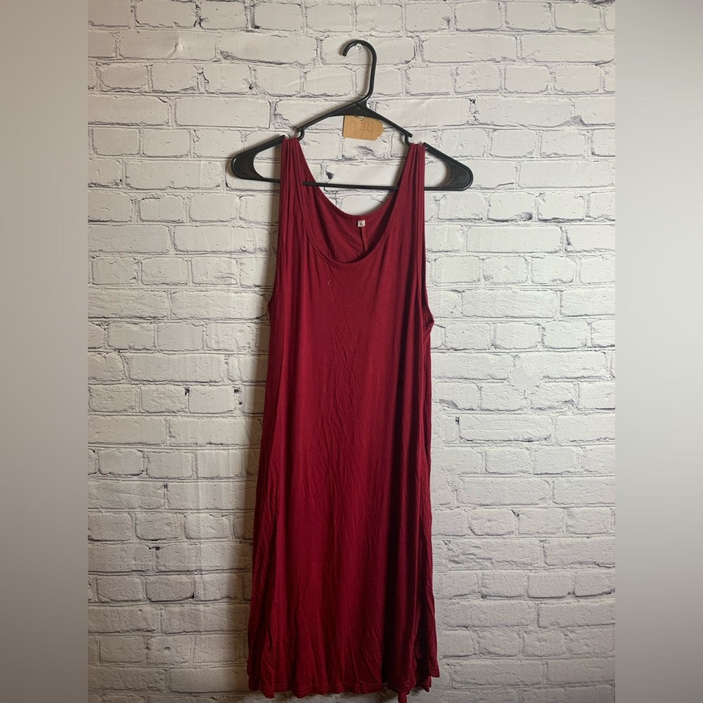 Burgundy dress!